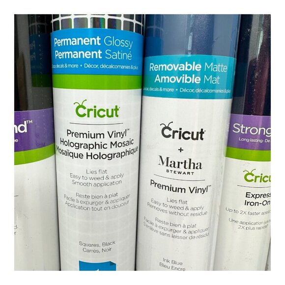 Cricut Lot Vinyl Stencil Mat Pen Set Iron On Sport Flex Bundle Gift Set Blue - Picture 4 of 8